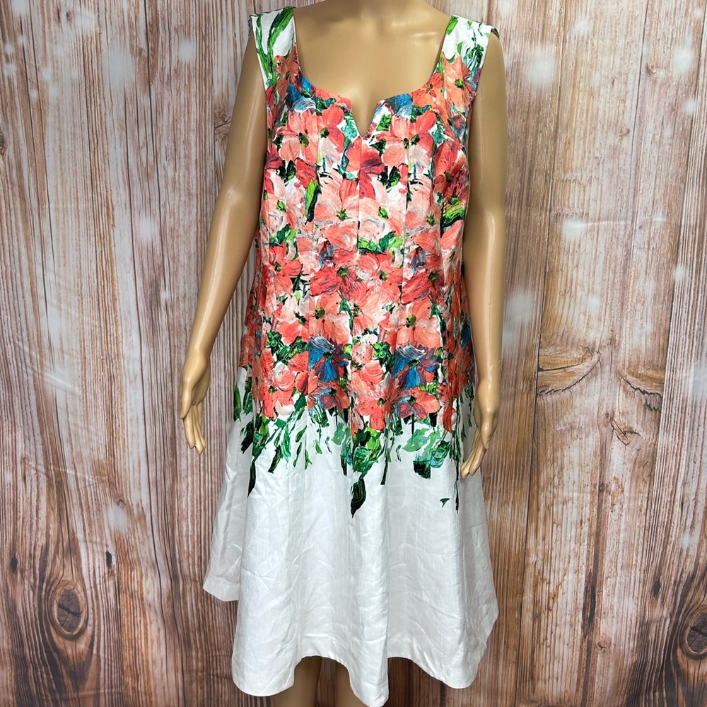 Dressbarn Plus Size Floral‎ Fit ‘N Flare Dress